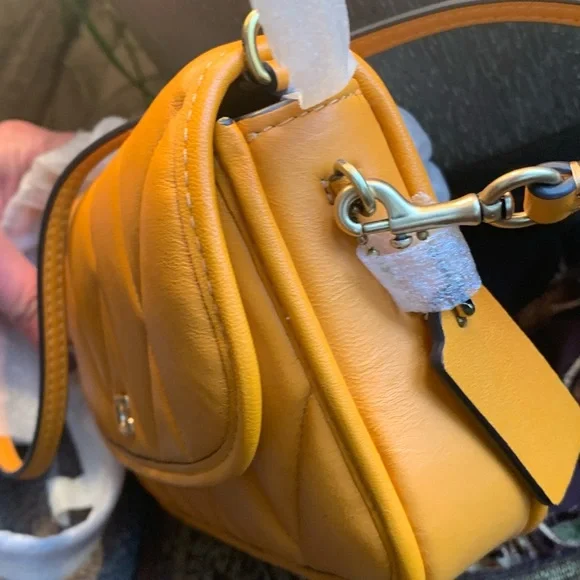 SOLD⛔️Authentic COACH 1941 Nappa leather quilted magnetic flap crossbody - Picture 10 of 15